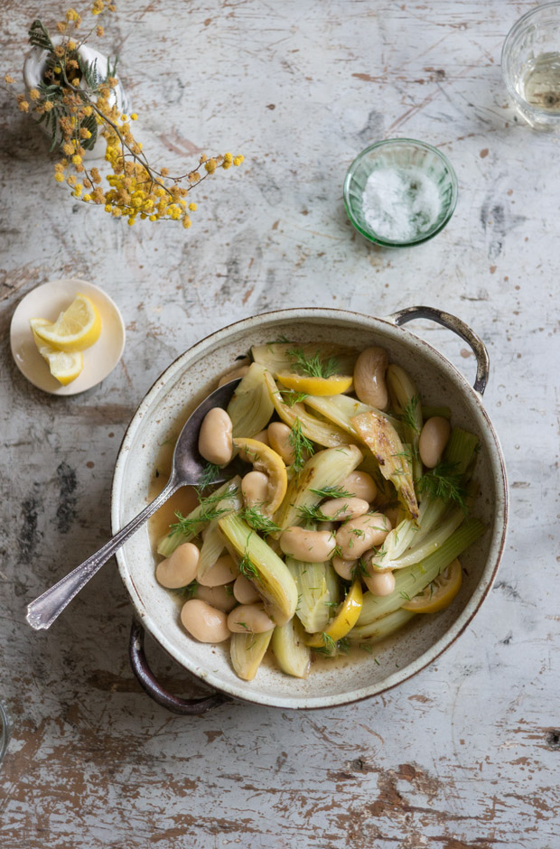 Giant Lemon Fennel Beans