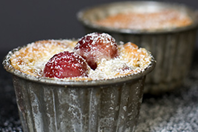 Cherry-Almond Gratin