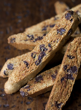 Almond Chocolate Chip Biscotti