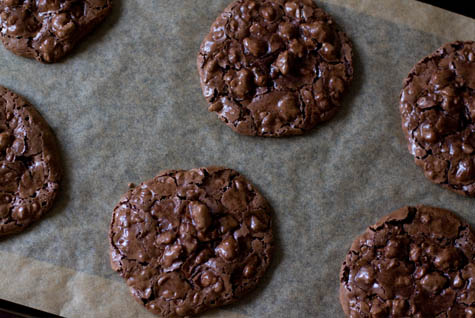 Chocolate Puddle Cookies