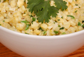 Makai Nu Shaak (Corn Cooked in Milk with Chilies and Coconut)