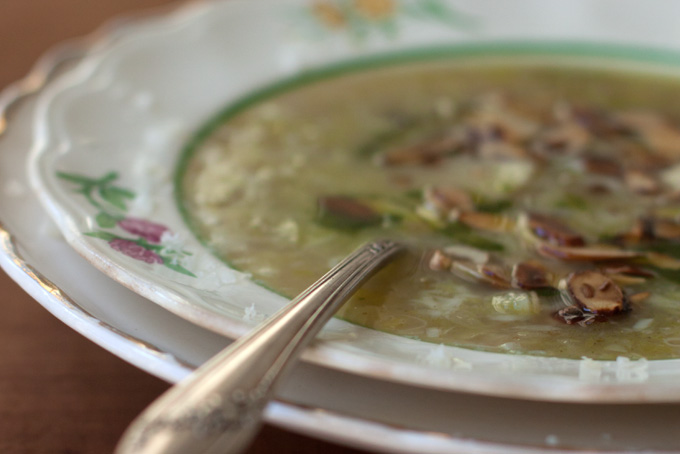 Leek Soup with Dill Oil