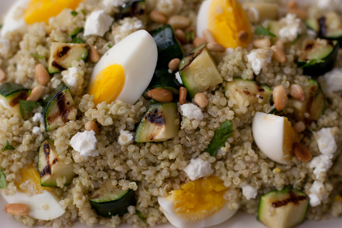 Quinoa and Grilled Zucchini