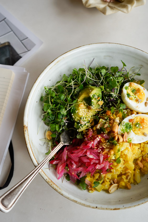 Rainbow Cauliflower Rice Bowl