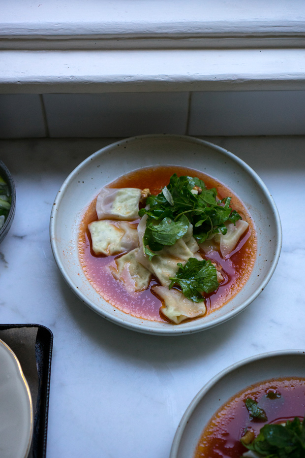 Quick-ish Ricotta Dumplings in Tomato Brodo