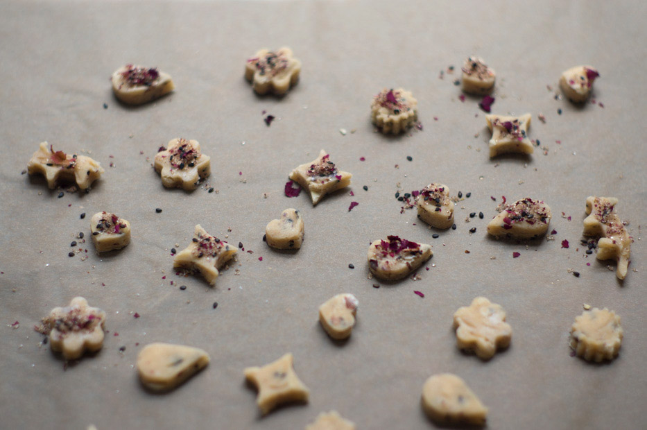 Rosewater Shortbread Cookies Recipe