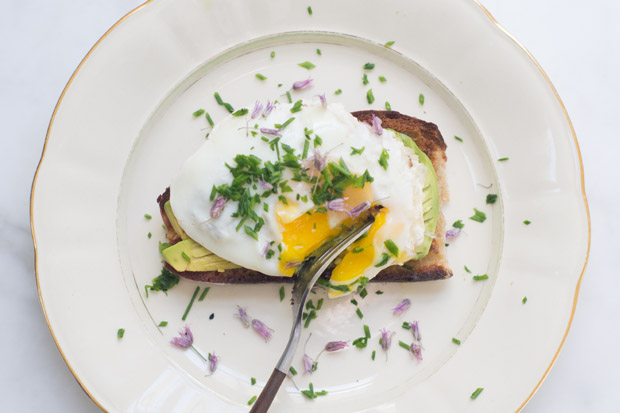 Poached Eggs in White Wine