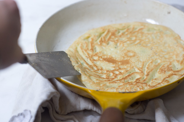Chive Rice Flour Pancake Recipe