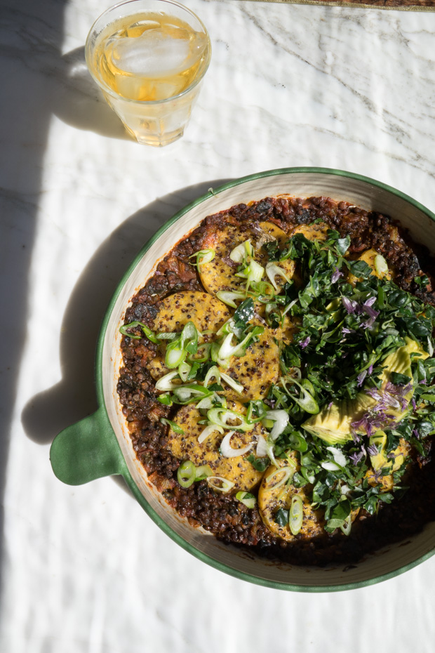 Lentil Polenta Casserole Recipe