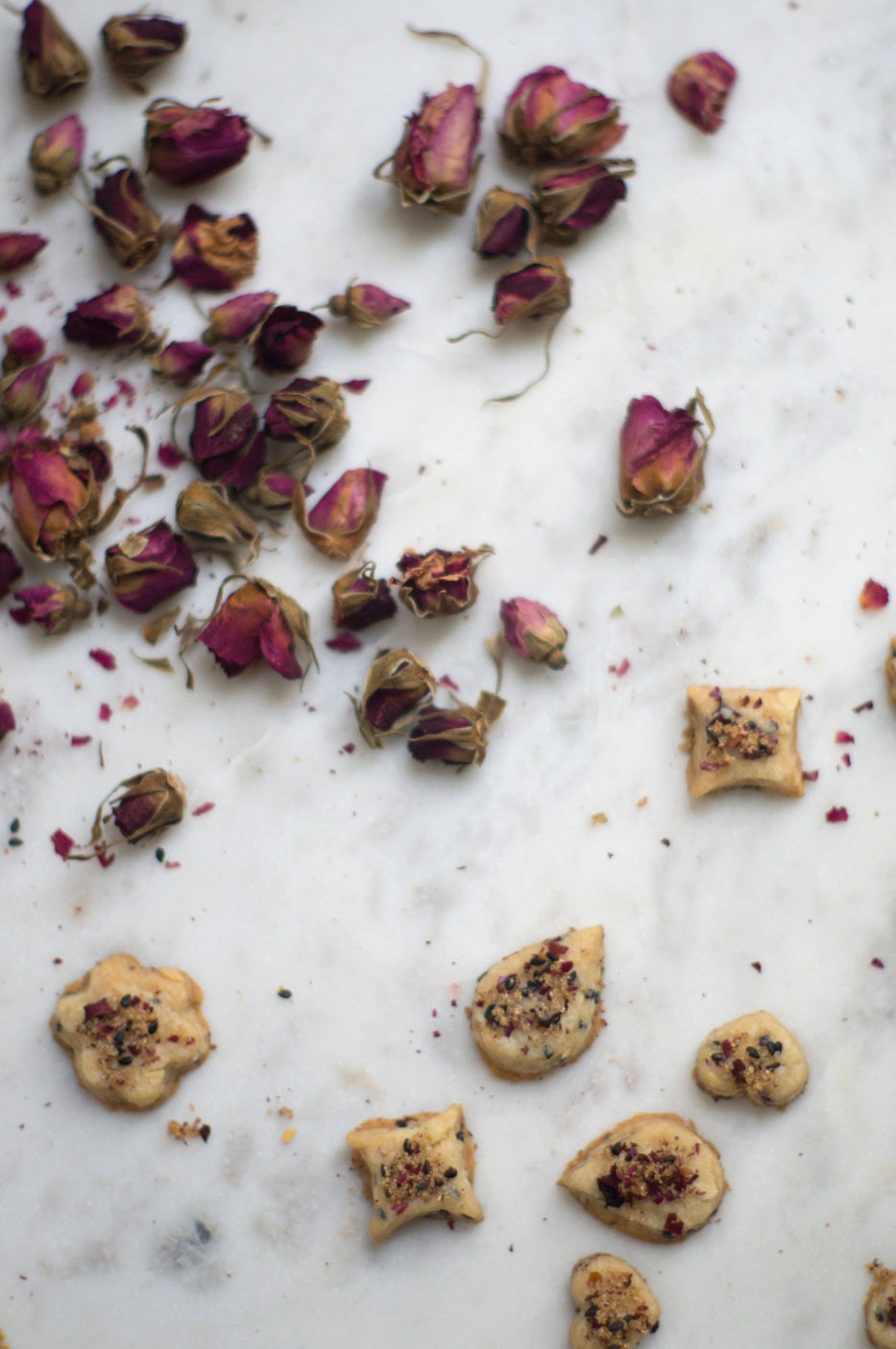 Rosewater Shortbread Cookies Recipe