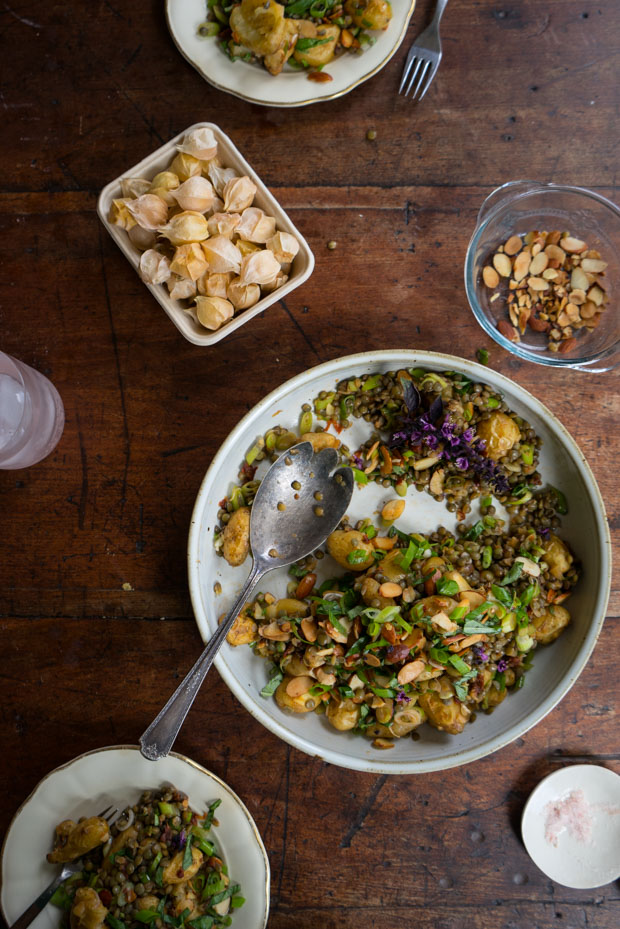 Smash-and-Toss Roasted Potato Salad