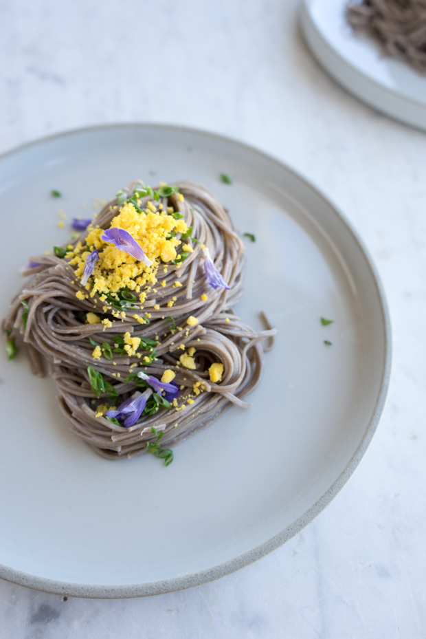 Soba, Chives and Crème Fraîche Recipe