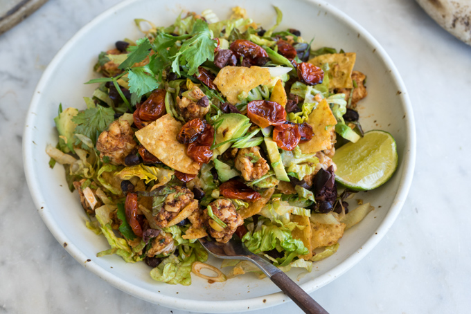 Vegan Tempeh Taco Salad